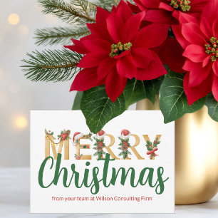 Elegante Weihnachts-Typografie für individuelle Un Feiertagskarte