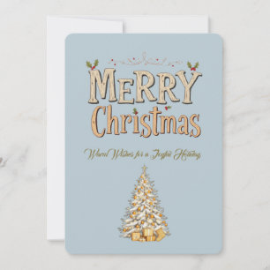 Elegante Weihnachts-Weihnachtskarte Feiertagskarte