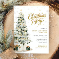 Elegante Weihnachts-Winterbaum-Party