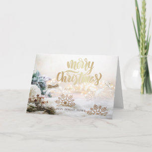 Elegante Weihnachtsbälle Feiertagskarte