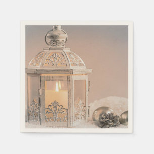 Elegante Weihnachtsbälle, Lantern Serviette