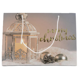 Elegante Weihnachtsbälle, Laternenurlaub Große Geschenktüte