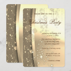 Elegante Weihnachtsbälle, Weihnachts-Party Einladung