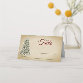 Elegante Weihnachtsbaum-Tischnummer & Namensaufent Platzkarte