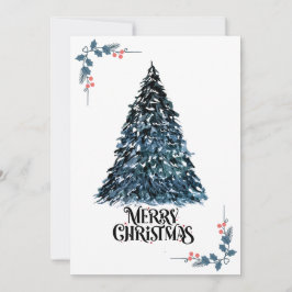 Elegante Weihnachtsbaumkarte | Festlich & Feiertagskarte