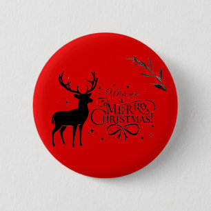 Elegante Weihnachtsberge Kunst, Dichtung und Musik Button