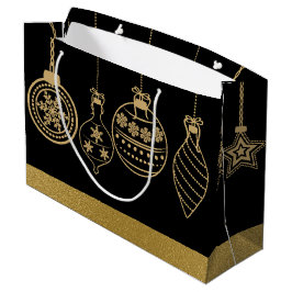 Elegante Weihnachtsblitze Holiday Party Tasche Große Geschenktüte