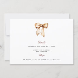 Elegante Weihnachtsdekor Probe Dinner Card Dankeskarte
