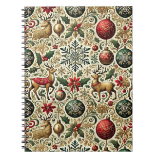 Elegante Weihnachtsdekoration & Rentier Notizbuch Notizblock