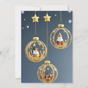 Elegante Weihnachtsdekorationen Feiertagskarte
