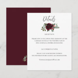 Elegante Weihnachtsfeier Begleitkarte