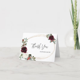 Elegante Weihnachtsfeier Dankeskarte