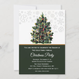 Elegante Weihnachtsfeier Einladung