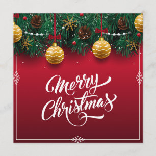 Elegante Weihnachtsfeier  Einladung