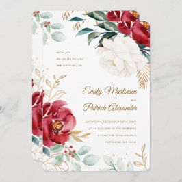 Elegante Weihnachtsfeier Einladung