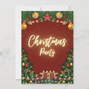 Elegante Weihnachtsfeier-Einladung Feiertagskarte
