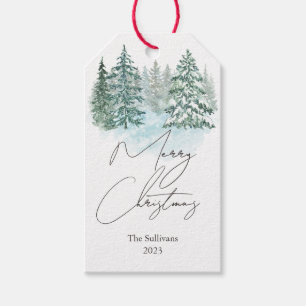 Elegante Weihnachtsfeier Geschenkanhänger