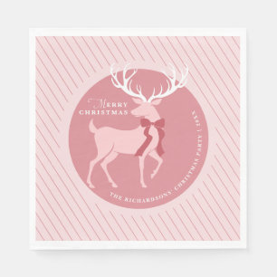 Elegante Weihnachtsfeier mit personalisierten Rent Serviette
