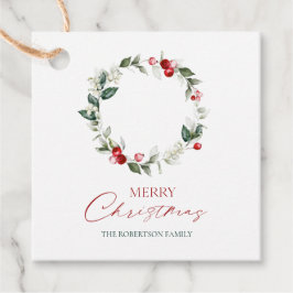 Elegante Weihnachtsfeiertag Geschenkanhänger