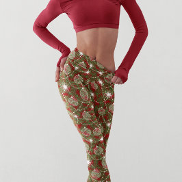 Elegante Weihnachtsfeiertage Capri Leggings