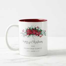 Elegante Weihnachtsfeiertage Custom Zweifarbige Tasse
