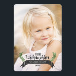 Elegante Weihnachtsfotokarten Feiertagskarte<br><div class="desc">Ein einfacher,  eleganter Entwurf - ersetzen Sie das Bild durch einen Ihrer Lieblinge für schöne Feiertagsgrüße!</div>