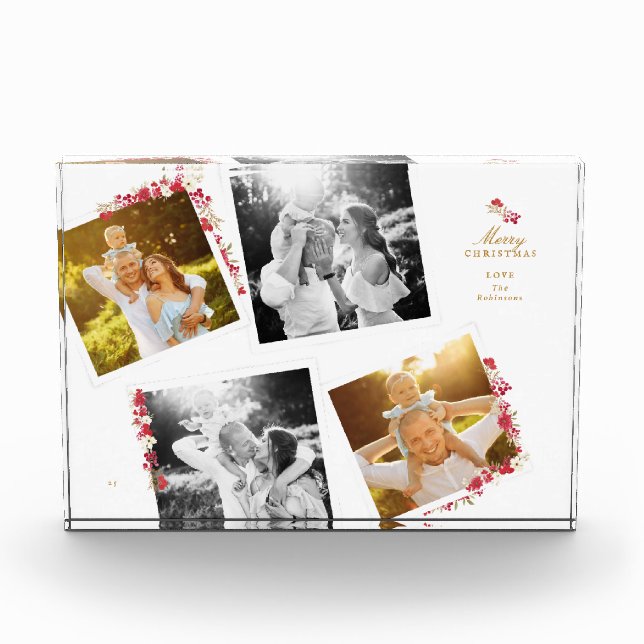elegante Weihnachtsfotos Fotoblock (Vorderseite)