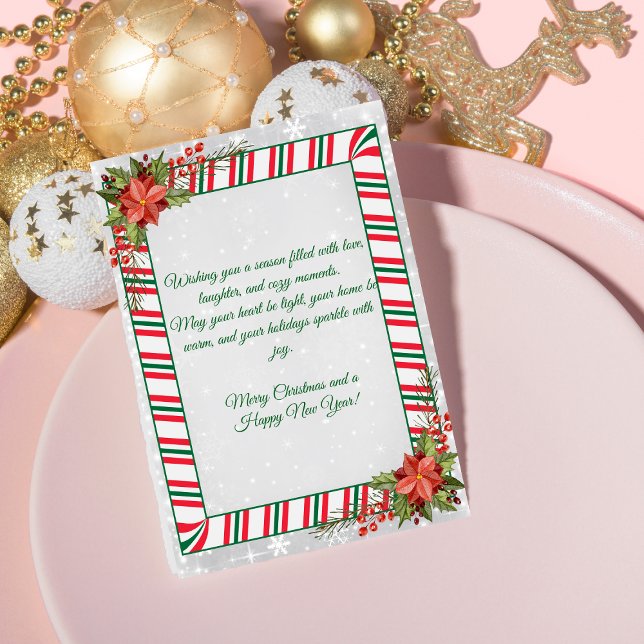 Elegante Weihnachtsgrüße Feiertagskarte (Von Creator hochgeladen)