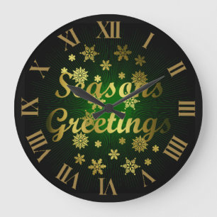 Elegante Weihnachtsgrüße Weihnachtsuhr Große Wanduhr