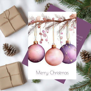 Elegante Weihnachtsgrußkarte Einladung
