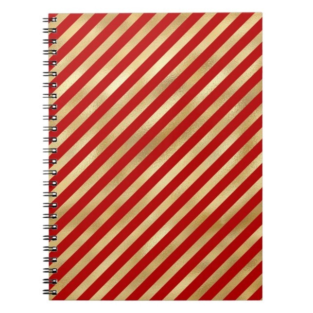 Elegante Weihnachtsheft-Notebooks Notizblock (Vorderseite)