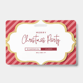 Elegante Weihnachtskarte" Ausweis