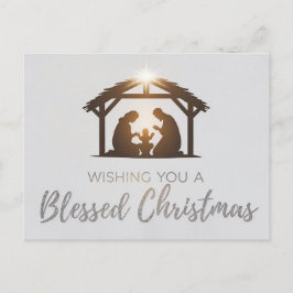 Elegante Weihnachtskarte der Krippe Postkarte