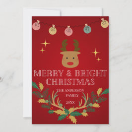 Elegante Weihnachtskarte Feiertagskarte