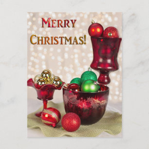 Elegante Weihnachtskarte Feiertagspostkarte