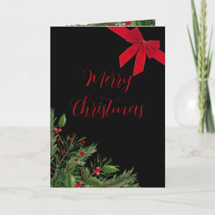 Elegante Weihnachtskarte Karte