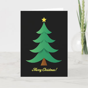 Elegante Weihnachtskarte mit Baum Karte