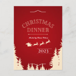 Elegante Weihnachtskarte Postkarte