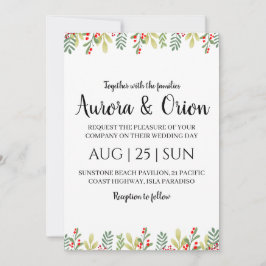 elegante Weihnachtskarten Einladung