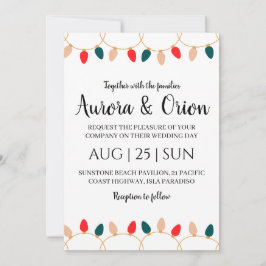 elegante Weihnachtskarten Einladung