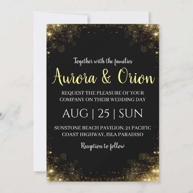 elegante Weihnachtskarten Einladung (Vorderseite)