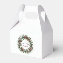 Elegante Weihnachtskränze-Party