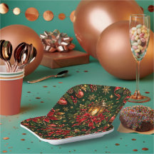 Elegante Weihnachtslaterne – Festliche Beerenmuste