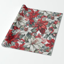 Elegante Weihnachtspoinsettien