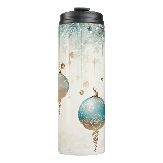 Elegante Weihnachtsreise Umarmung - Holiday Therma Thermosbecher (Vorderseite)