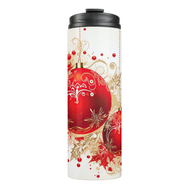Elegante Weihnachtsreise Umarmung - Holiday Therma Thermosbecher (Vorderseite)