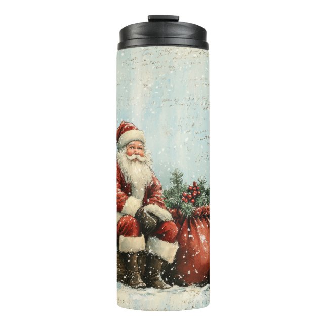 Elegante Weihnachtsreise Umarmung - Holiday Therma Thermosbecher (Vorderseite)