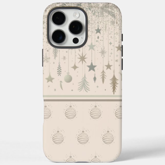 Elegante Weihnachtsschmuck iPhone 16 Pro Max Hülle (Rückseite)