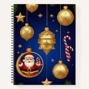 Elegante Weihnachtsschmuck Notizbuch