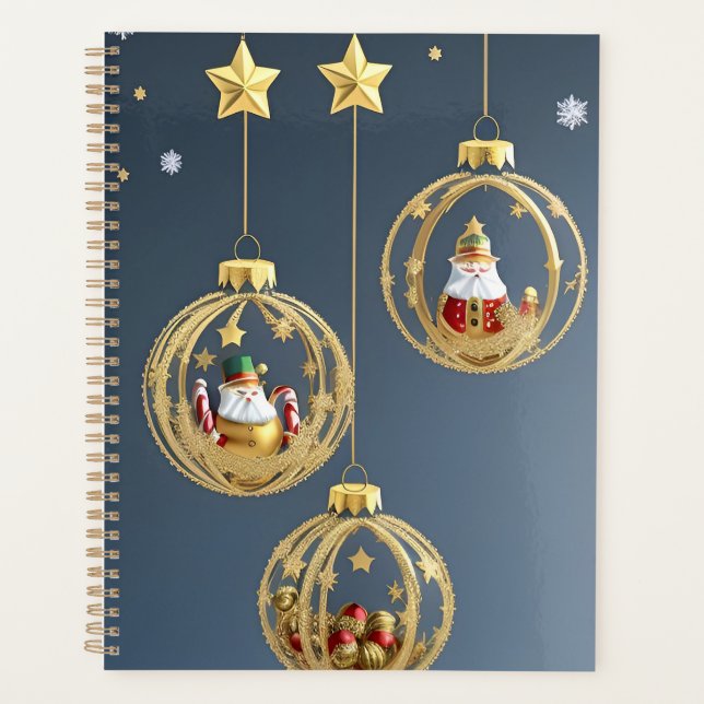 Elegante Weihnachtsschmuck Planer (Vorderseite)